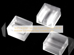 14.07×14.92 मिमी आकार उच्च शक्ति एकल लेंस 30×90° उपलब्ध इको-मटेरियल आसान स्थापना लेंस