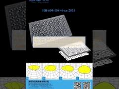 नया लेंस 292.2×181.47×6.5mm 2835एलईडी एंटी-फ्लेयर मल्टीपल लाइटिंग वितरण स्ट्रीट लाइटिंग लेंस