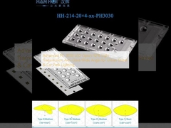 उन्नत पीसी 3030 एलईडी ऑप्टिक्स 92% लाइट ट्रांसमिशन शहरी सड़क और कार पार्क प्रकाश व्यवस्था के लिए विरोधी चमक वाइड एंगल