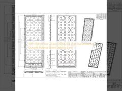 345*130mm आकार 224pcs 3030LED उच्च पारगम्यता टिकाऊ सामग्री स्ट्रीट लाइटिंग लेंस