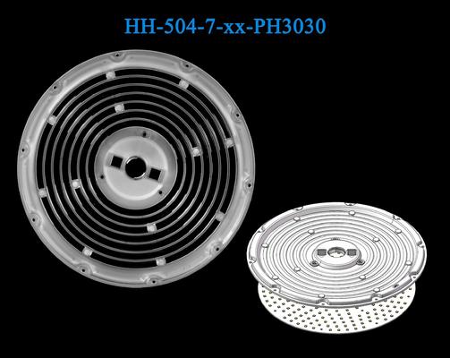 240mm Diameter Uniform Illumination Low Glare 7 Rings UFO Industrial Lighting Lens 